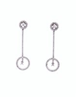 Earrings Damiani Woman Wimbledon in White Gold Diamante 0.82 Ct 20017720 - 20017720